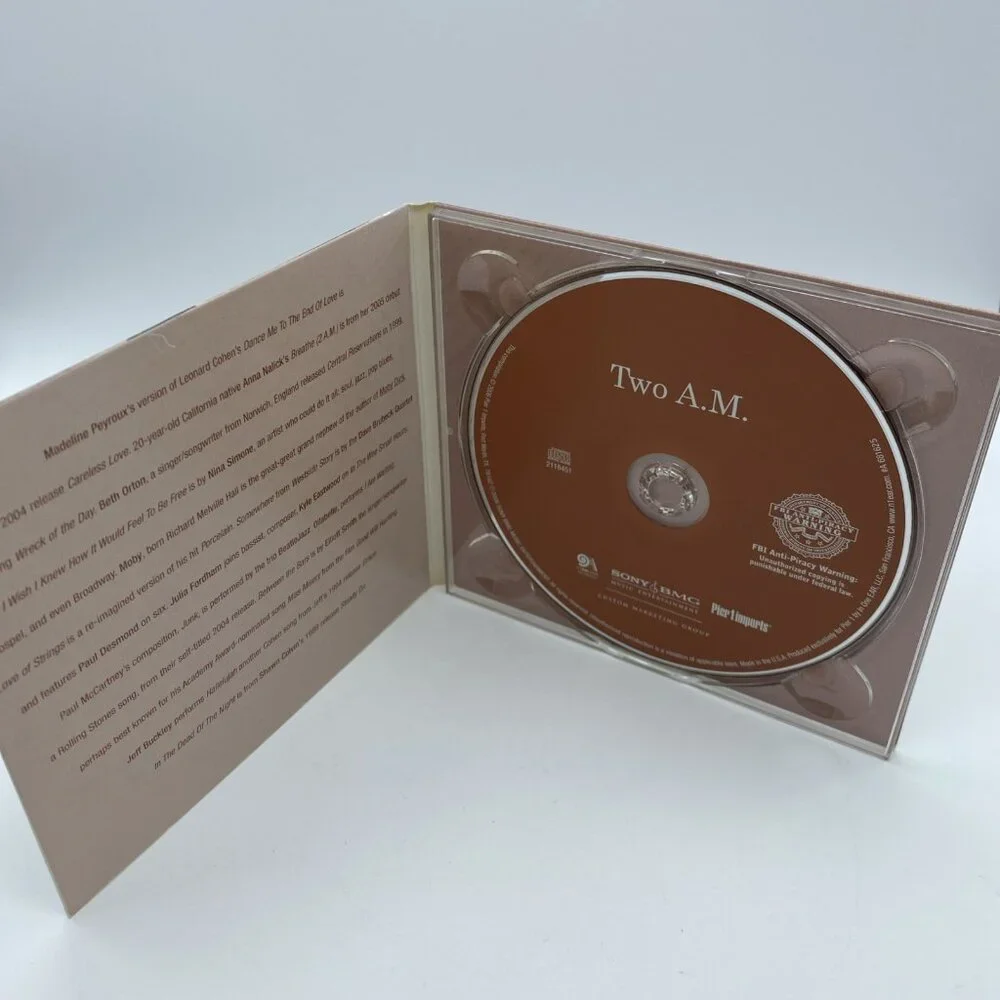 Pier One Imports Two A.M CD - 2006 Sony BMG USA Promo